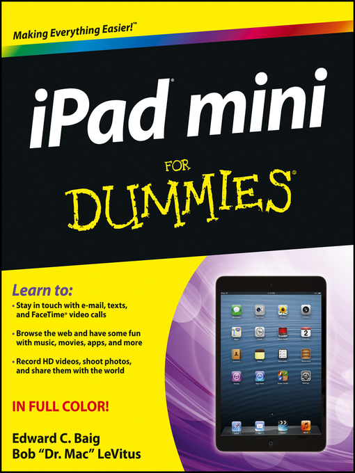 Title details for iPad mini For Dummies by Edward C. Baig - Available